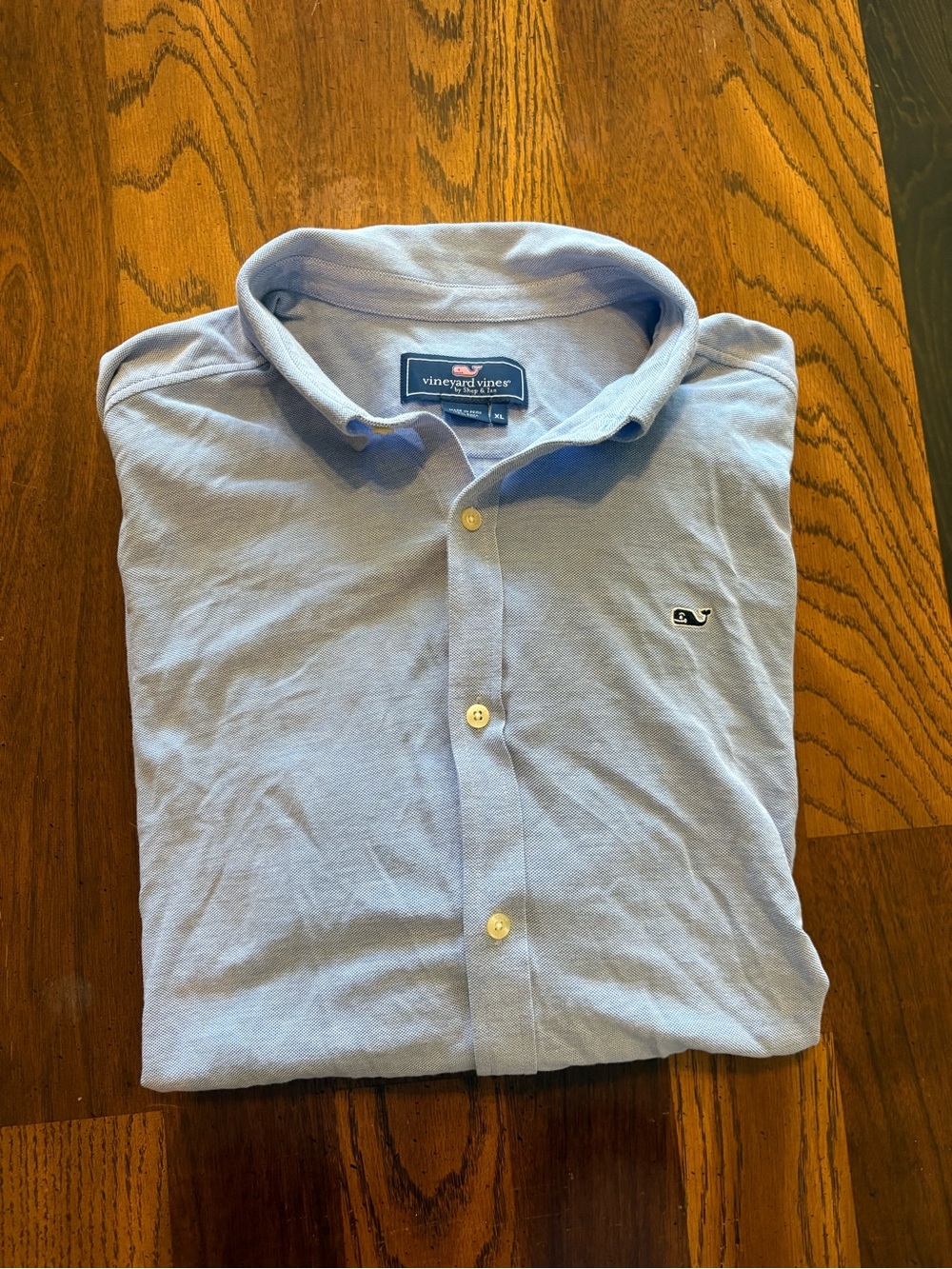 Vineyard Vines Men's Pale Blue Oxford Button-Down Shirt
